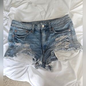 Hi-Rise Denim Shorts